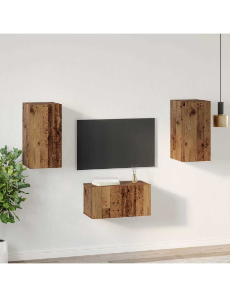 Set mobile TV 3 pcs Legno vecchio 60 x 30 x 30 cm