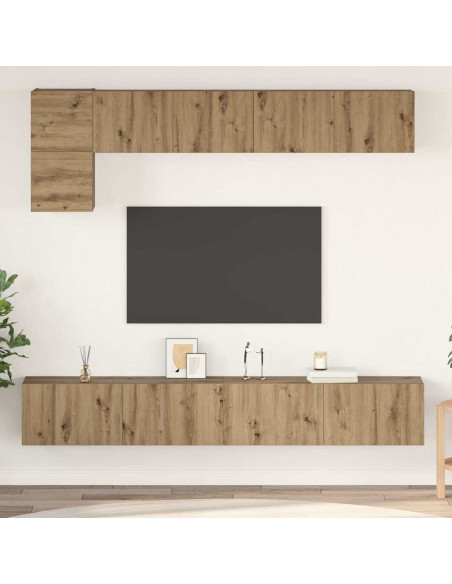 Set mobile TV 5 pcs rovere artigianale Media 100 cm