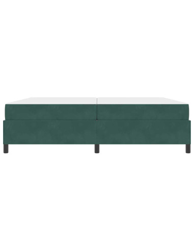 Struttura del letto Verde Scuro 200 x 200 cm Tessuto