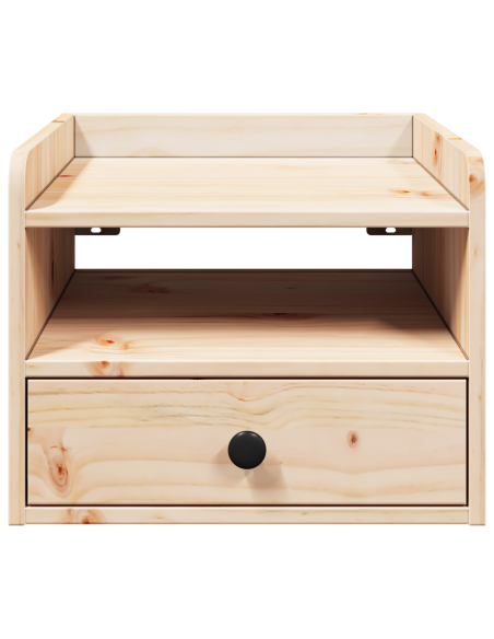 Comodino Marrone 38 x 36 x 29.5 cm Legno di pino massello