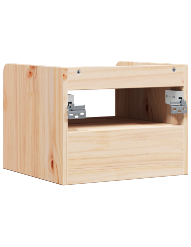 Comodino 2 pcs Marrone 38 x 36 x 29,5 cm Legno di pino massello