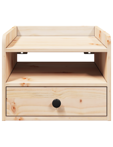 Comodino 2 pcs Marrone 38 x 36 x 29,5 cm Legno di pino massello