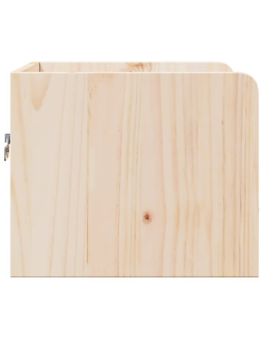 Comodino 2 pcs Marrone 38 x 36 x 29,5 cm Legno di pino massello