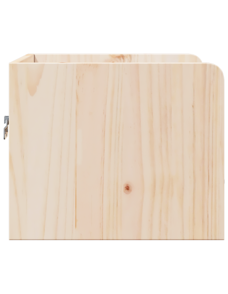 Comodino 2 pcs Marrone 38 x 36 x 29,5 cm Legno di pino massello