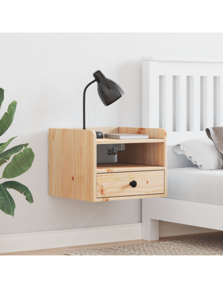 Comodini 2 pcs Marrone 38 x 36 x 29.5 cm Legno di pino massello