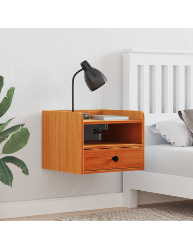 Comodino con cassetto Marrone cerato 38 x 36 x 29,5 cm