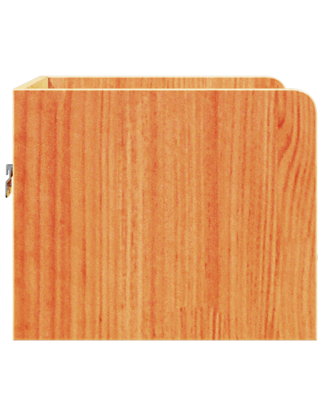 Comodino con cassetto 2 pcs Marrone cerato 38 x 36 x 29,5 cm