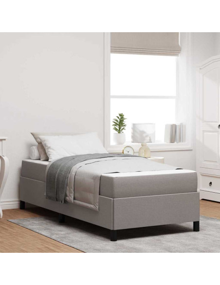 Letto a molle Tortora, Nero 100 x 200 cm