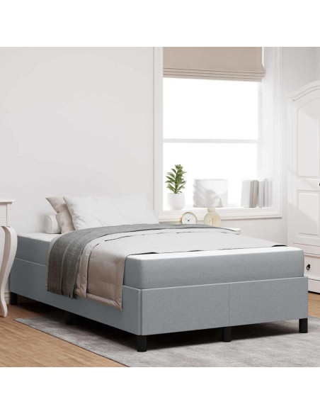 Letto a molle Grigio chiaro, Nero 120 x 200 cm