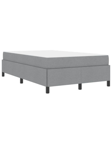 Letto a molle Grigio chiaro 120 x 200 cm Tessuto