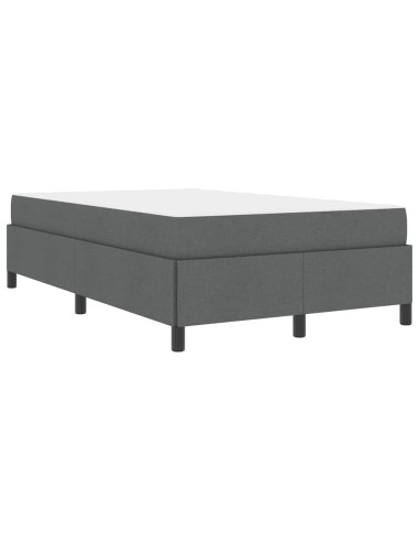 Letto a molle Grigio scuro 120 x 200 cm Tessuto