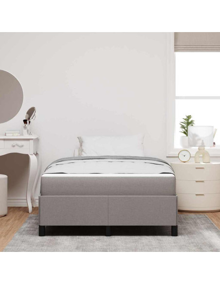 Letto a molle Tortora, Nero 120 x 200 cm