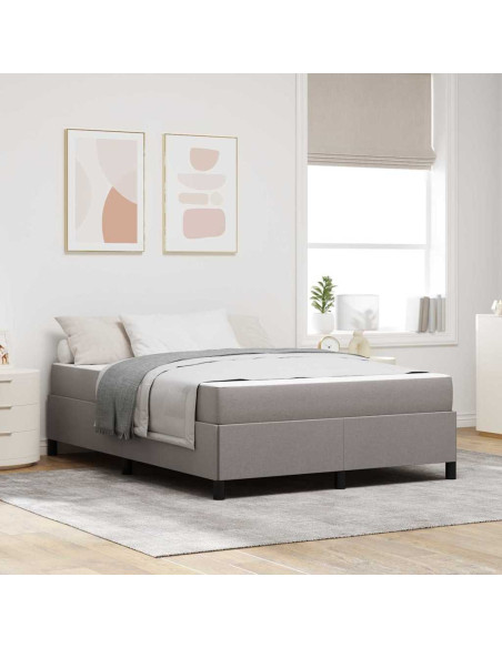 Letto a molle Tortora, Nero 140 x 190 cm