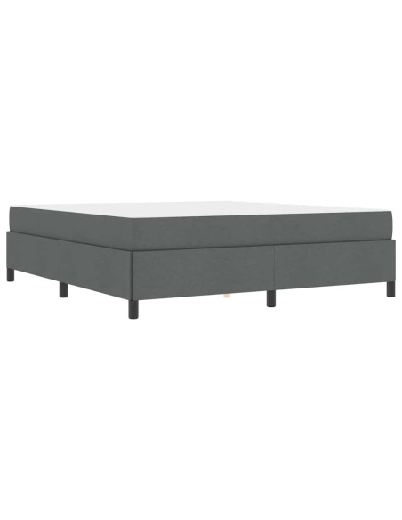 Letto a molle Grigio scuro, Nero 180 x 200 cm