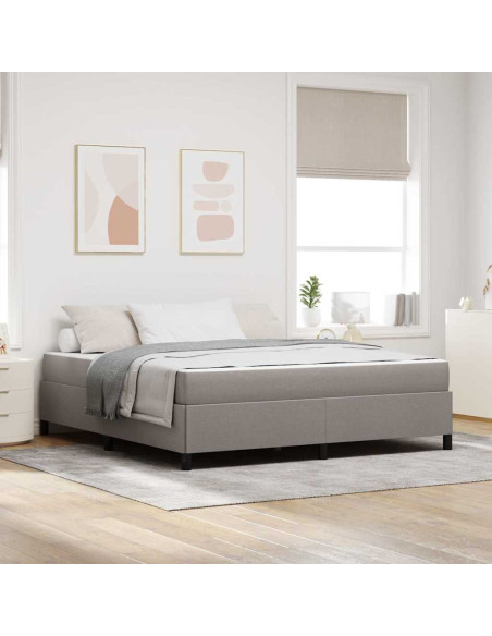 Letto a molle Tortora, Nero 180 x 200 cm