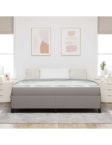 Letto a molle Tortora, Nero 180 x 200 cm