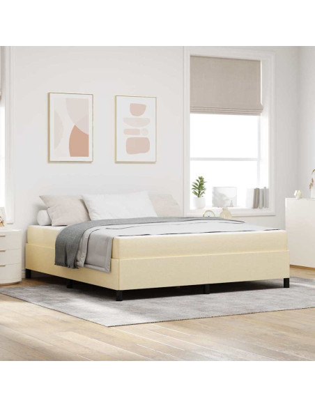 Letto a molle Crema, Nero 180 x 200 cm