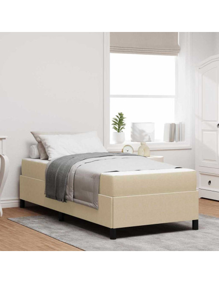 Struttura del letto Grigio Verde Chiaro 100 x 200 cm Tessuto