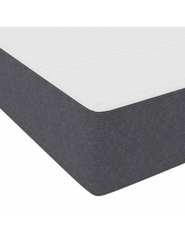 Struttura del letto Grigio scuro 120 x 200 cm Tessuto
