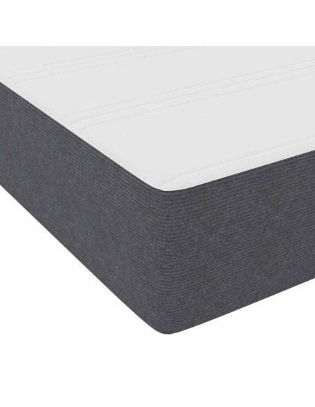 Struttura del letto Grigio scuro 120 x 200 cm Tessuto