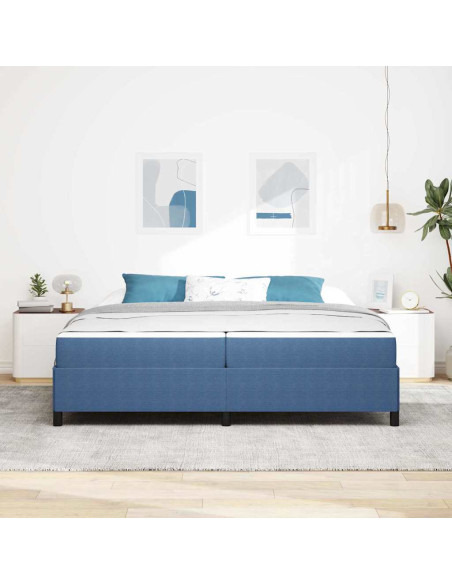 Struttura del letto Blu 100 x 200 cm Tessuto in velluto a coste