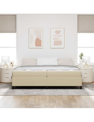 Struttura del letto Grigio Verde Chiaro 200 x 200 cm Tessuto