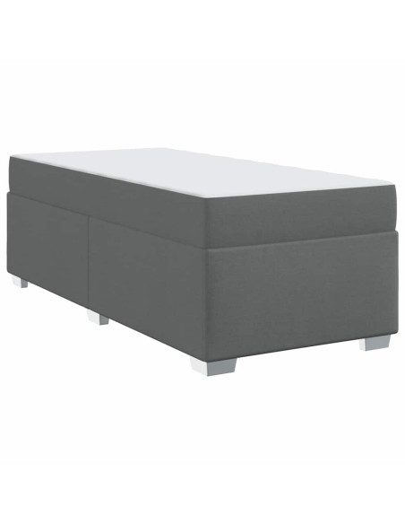Struttura del letto Grigio scuro 90 x 190 cm Tessuto
