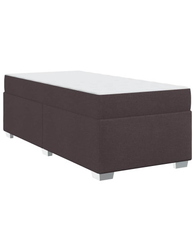 Struttura del letto Marrone Scuro 90 x 200 cm Tessuto
