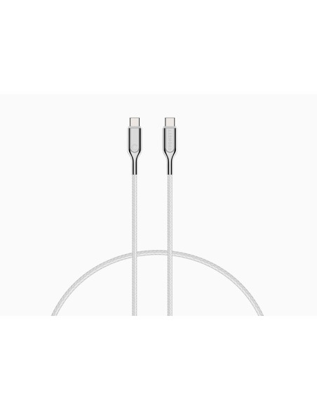 CAVO ARMOURED 3.1 USB-C/USB-C 1M.WH ITE  (5A/100W) CYGNETT