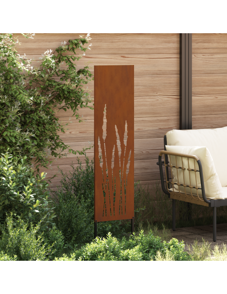 Pannello Decorativo da Giardino Ruggine 32 x 140 cm