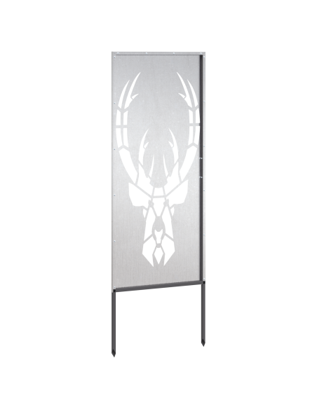 Pannello Decorativo da Giardino Argento 50 x 140 cm