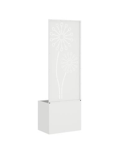 Schermo per privacy in giardino Traforo Bianco 50 x 140 cm