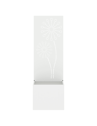 Schermo per privacy in giardino Traforo Bianco 50 x 140 cm