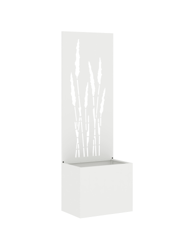 Schermo per privacy in giardino Traforo Bianco 50 x 140 cm