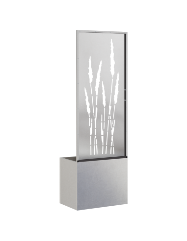 Schermo per privacy in giardino Traforo Argento 50 x 140 cm