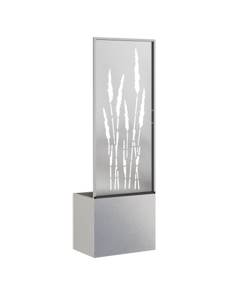 Schermo per privacy in giardino Traforo Argento 50 x 140 cm