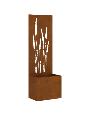 Schermo per privacy in giardino Traforo Ruggine 50 x 140 cm