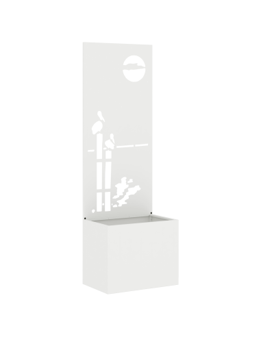 Schermo per privacy in giardino Traforo Bianco 50 x 140 cm