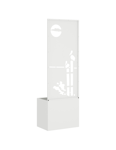 Schermo per privacy in giardino Traforo Bianco 50 x 140 cm