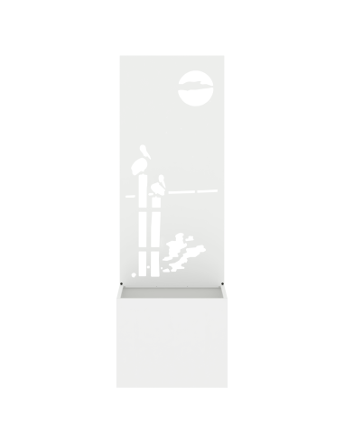 Schermo per privacy in giardino Traforo Bianco 50 x 140 cm