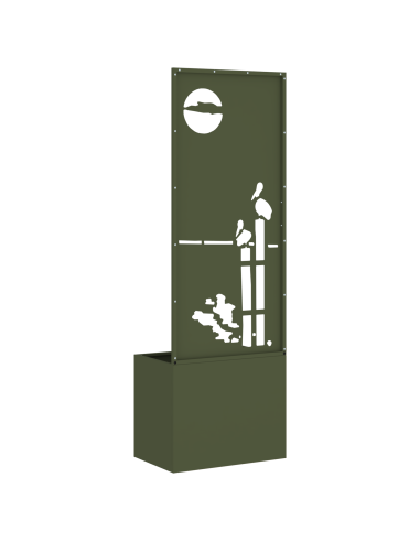 Schermo per privacy in giardino Oliver verde 50 x 140 cm