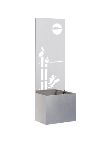 Schermo per privacy in giardino Traforo Argento 50 x 140 cm