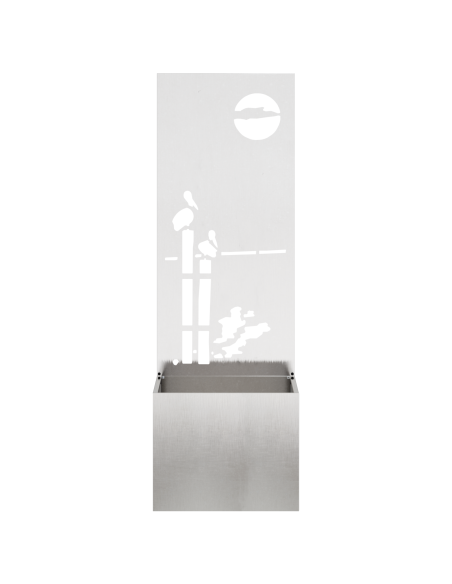 Schermo per privacy in giardino Traforo Argento 50 x 140 cm