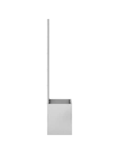 Vaso da Giardino con Pannello Decorativo Argento 50 x 140 cm