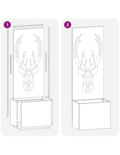 Schermo per privacy in giardino Oliver verde 50 x 140 cm 2