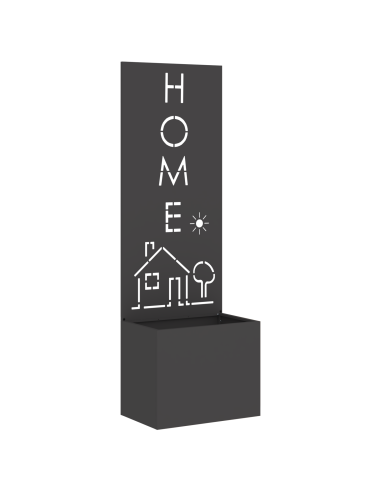 Schermo per privacy in giardino Traforo Nero 50 x 140 cm