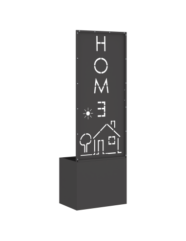 Schermo per privacy in giardino Traforo Nero 50 x 140 cm