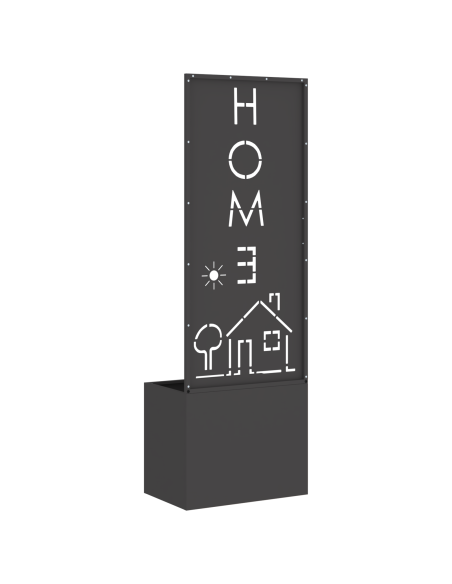 Schermo per privacy in giardino Traforo Nero 50 x 140 cm