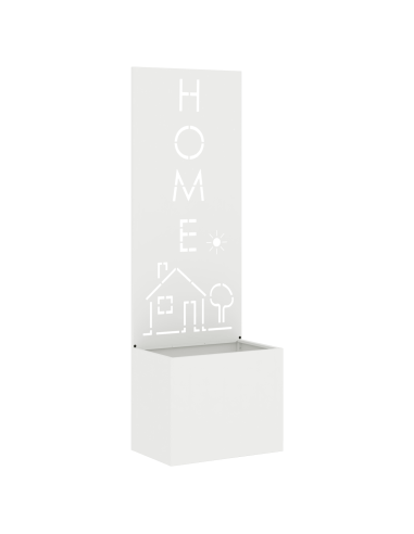 Schermo per privacy in giardino Traforo Bianco 50 x 140 cm