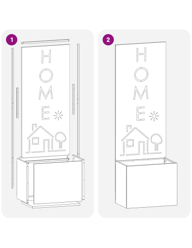 Schermo per privacy in giardino Oliver verde 50 x 140 cm